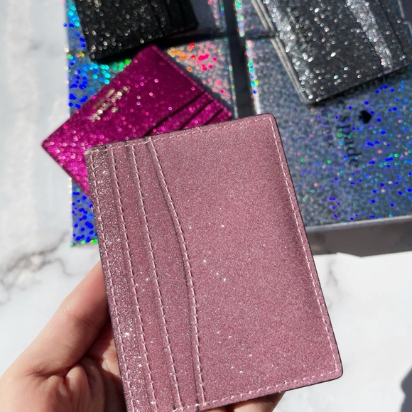 Glitter💕♠️Kate Spade Cardholder NEWINBOX - Picture 3 of 4